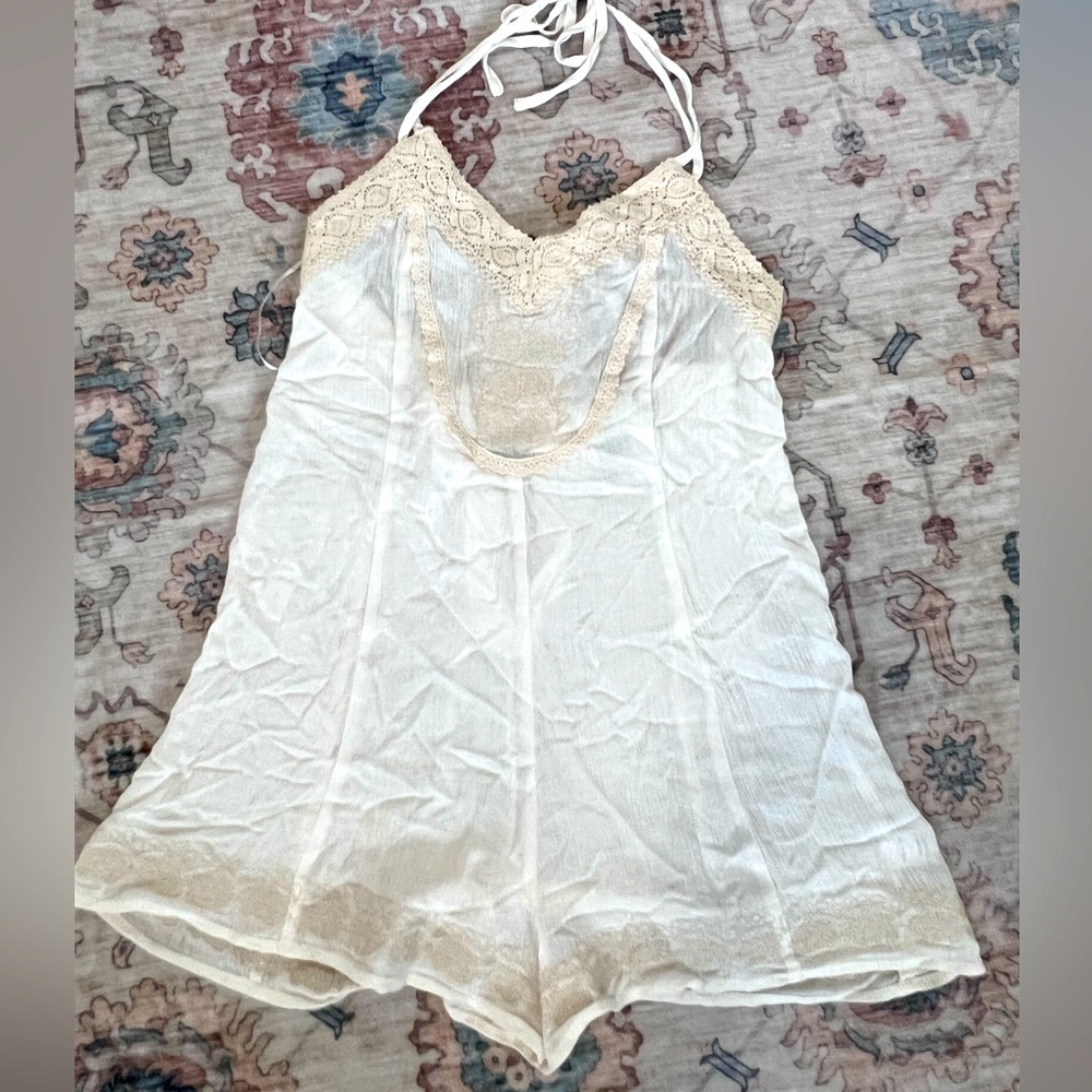 Boho summer romper/ swimsuit coverup